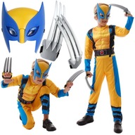 WOLVERINE DISKUSNÝ OUTFIT OSVETLENIE MASKA CPARY NA KARNEVALOVÝ PLES 122/128