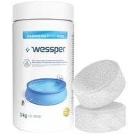 WESSPER CHLORINE MULTITABS WHITE 200G 1KG TABLETY