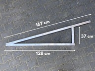 Montážny trojuholník, sada štvorcový PV 15° zvislo + skrutky