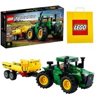 LEGO TECHNIC BLOCKS TRAKTOR S NÁKLADNÝM NÁKLADOM JOHN DEERE TRACTOR 4WD SET 8+ XL