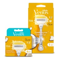 Sada žiletiek Venus Comfortglide Coconut plus Olay + 4x kartuše