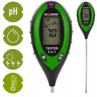 PÔDNY PH METER 4v1 KYSLOSŤ VLHKOSŤ BROWIN