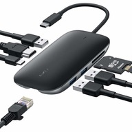 Hub USB-C adaptér AUKEY CB-C71 USB C HDMI 4K 8 portov