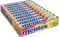 Mentos Fruit žuvacie ovocné cukríky, kvapky, dražé, 20x38g