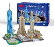 3D PUZZLE CITYLINE New York City 123 dielikov NEW YORK