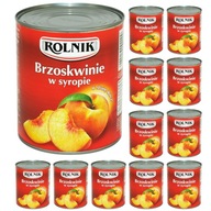 Rolník Broskyňa v sirupe v kúskoch 12x850 ml