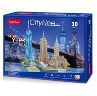 3D PUZZLE New York City 123 dielikov NEW YORK CITYLINE