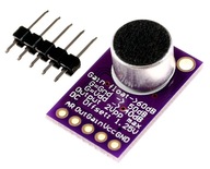 MAX9814 elektretový mikrofónový zosilňovač pre Arduino