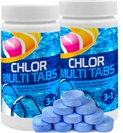 SADA 2 MULTI TABLET GAMIX 200G 3V1 CHLÓR DO BAZÉNU 1KG CHÉMIA