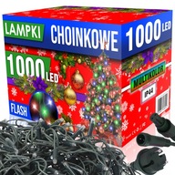 SVETLÁ VIANOČNÉHO STROMČEKA 1000 LED BLIKAJÚCE VIANOČNÉ OSVETLENIE GARLAND XXL SET