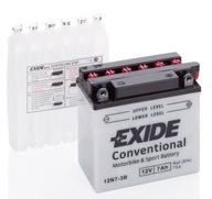 EXIDE BATÉRIA NA BICYKEL 12V 7AH 75A P+ s ELEKTROLYTOM súčasťou balenia 135x75x133