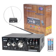 AMPLITUNER STEREO BLUETOOTH ZOSILŇOVAČ USB TF FM rádio MP3 220V/12V 360W