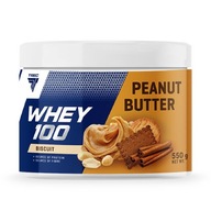 TREC ARRAŠIDOVÉ BUTTER WHEY 100 550g Arašidové maslo sušienky PROTEIN