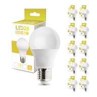 E27 LED žiarovka 10x teplá biela farba svetla 11W