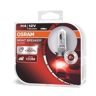 OSRAM H4 60/55W NIGHT BREAKER SILVER +100% 2 KS.