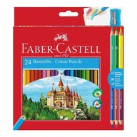 FABER CASTELL ceruzky 24 KOL+ zdarma