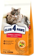 CLUB 4 PAWS pre mačky - Hairball control 2 kg