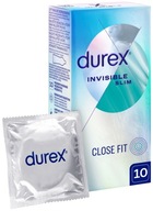 DUREX Invisible CLOSE FIT kondómy 10 kusov