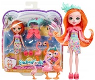 ENCHANTIMALS FLAMINGO FAMILY SET Bábika Florinda Flamingo + 3 plameniaky