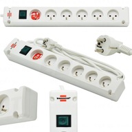 POWER STRIP 6 ZÁSUVKY BIELA ​​3M BRENNENSTUHL