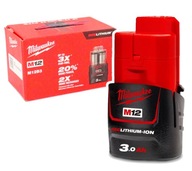 Milwaukee M12B3 3,0 Ah Li-Ion batéria 4932451388