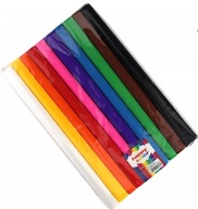 Krčený hodvábny papier, mix 10 farieb Happy Color