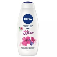 Nivea tekutý a sprchový gél do kúpeľa 2v1 750ml