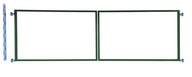 RÁM BRÁNY 120cm RAL6005 zelený panel 123cm