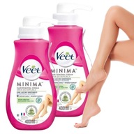 VEET Minima Depilačný krém na suchú pokožku Sada 2x 400ml s Aloe