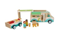 Adam Toys drevený karavan s prívesným vozíkom PRÍSLUŠENSTVO