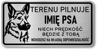 Attention Dog Nerezová doska s menom psíka