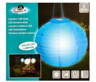 Solárna lampa LED lampa 28 cm modrá