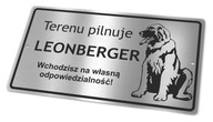 Oceľový plech INOX - POZOR PES - LEONBERGER