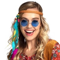 SUPER okuliare Lenon BLUE LUX 02592 hippie 70. roky detské kvety