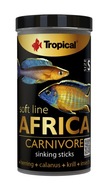 Krmivo pre ryby Soft Line Africa Carnivore S mäkké potápavé tyčinky 250 ml