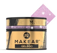 Makear GLITTER LILA ROSE Gel&Go stavebný gél