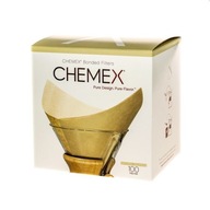 Štvorcové papierové filtre Chemex Hnedé 6,8,10