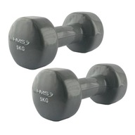 SOLID VINYL Činky 2x5KG HMS Training