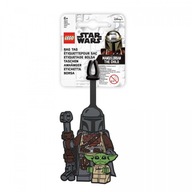 Lego Star Wars Mandalorian s detskou visačkou na batožinu