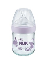 NUK Nature Sense sklenená fľaša 120ml S cumlík