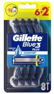 Holiace strojčeky Gillette Blue3 Comfort 8 ks