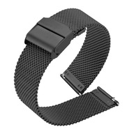 14 mm náramok na hodinky BLACK Steel MESH