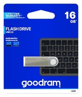 Disk GoodRam UUN2 16GB USB 2.0, strieborný