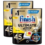 Kapsule do umývačky riadu Finish Ultimate Plus 90 Lemon