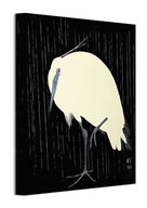 Plátno Egret v daždi Ohara Koson 30x40