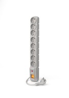 Acar S8 power strip 1,5 m šedá automatická