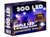 SOPLE 300 LED 11M VONKAJŠIE LAMPY SVETELNÁ ZÁPONA + FLASH dekorácie darček