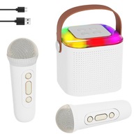 BEZDRÔTOVÝ KARAOKE MIKROFÓN BLUETOOTH REPRODUKTOR S 2 MIKROFÓNMI