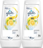 Glade Fresh Lemon gélový osviežovač vzduchu 150g x2