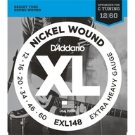 Str.D'addario EXL148 pre elektrickú gitaru 12-60